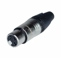 Anzhee XLR-F SILVER - 3 – х контактный кабельный разъем типа XLR "мама"