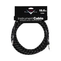FENDER CUSTOM SHOP 18.6' INSTRUMENT CABLE BLACK TWEED инструментальный кабель, 5,5 м, чёрная твидовая оболочка