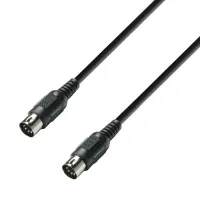 Adam hall k3 midi 0075 blk  midi-кабель, 0,75м, черный