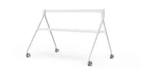 MB-FloorStand-860Т White (мобильная, напольная стойка белая, с полкой, для MeetingBoard 86)
