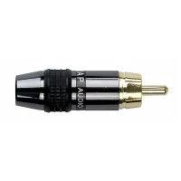DAP AUDIO RCA connector male, Black Housing Black endcap разъем, шт