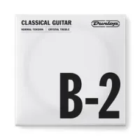 Dunlop dcy02bns nylon crystal treble b-2  струна b, 2я струна для клас гитары, нейлон, посер медь