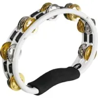 Meinl tmt1m-wh  тамбурин пластиковый recording-combo, джинглы смешанные, цвет белый