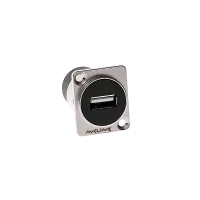 AVCLINK USB-W Адаптер проходной, USB гнездо A тип - USB гнездо B тип, установка на панель, D-тип