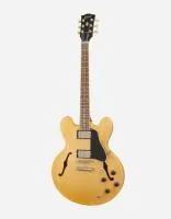 GIBSON ES-335 Satin Vintage Natural полуакустическая гитара, цвет натуральный, в комплекте кейс
