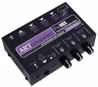 Art promix  компактный микр. микшер, 3 входа(xlr)/ 1 вых (xlr), фант 18v, адапт 12 v dc/ 2x9v бат