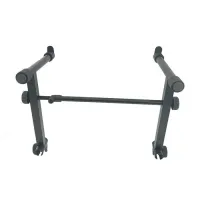 Второй ярус для клавишной стойки DEKKO JR-SF высота - 300 мм, подходит для круглой трубы диаметром 25 мм, глубина опорного кронштейна - 300 мм, расстояние между кронштейнами -:740мм, резиновые накладки предотвращают соскальзывание инструмента