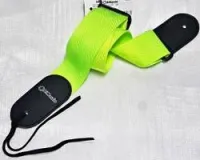 DIMARZIO 2 INCH NYLON STRAP W/LEATHER ENDS NEON YELLOW DD3100NY гитарный ремень, цвет жёлтый неон