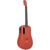 Lava me 3 38 red  трансакустическая гитара с чехлом, 38", цвет красный