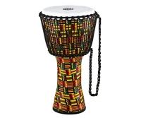 MEINL PADJ1-M-F ROPE TUNED TRAVEL SERIES DJEMBE, SYNTHETIC HEAD 10' барабан джембе, цвет Pharaoh's Script.