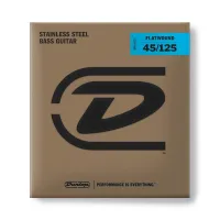 DUNLOP DBFS45125 Flatwound Stainless Steel Medium Scale Струны для 5-струнной бас-гитары
