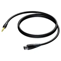 Procab CLA591/10- Акустический кабель 2x1,5 кв.мм, Jack 6,3 мм моно (вилка) – XLR 3-pin (розетка)