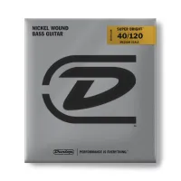 DBSBN40120M Super Bright Комплект струн для 5-стр бас-гитары, никелир., Med Scale, 40-120, Dunlop