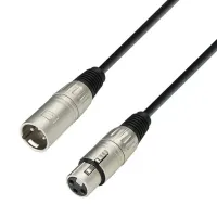 Adam hall k3mmf1500 - кабель микрофонный xlr (f) - xlr (m), 2 x 0.31 мм2, 15 м, черный