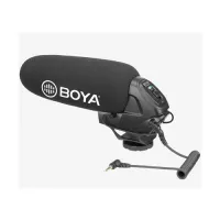 BOYA BY-BM3030 - Накамерный суперкардиоидный конденсаторный микрофон-пушка для фото и видеокамер, диктофонов оснащённых 3,5 мм разъёмом. 40-20 000 Гц, -38дБ ± 3дБ на 1кГц, 78дБ 1535