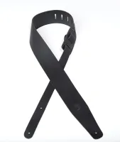 25TL00-DX Thick Leather Кожаный ремень для гитары, 63,5мм, черный, Planet Waves