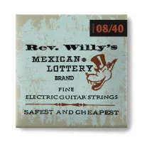 RWN0840 Rev. Willy's Lottery Комплект струн для электрогитары, никелированные, Fine, 8-40, Dunlop