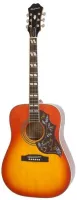 EPIPHONE Hummingbird Acoustic/Electric Ukulele Outfit (TENOR) Faded Cherry Sunburst укулеле тенор, электроакустическое, цвет са