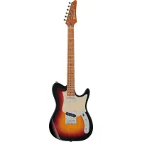 IBANEZ AZS2200F-STB электрогитара, форма корпуса - телекастер, цвет - санбёрст, топ - огненный клён