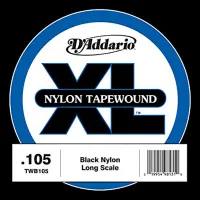 TWB105 Tapewound Отдельная струна для бас-гитары, нейлоновая оплетка, 105, D'Addario