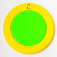 UP11CGRY UFOPAD Тренировочный пэд, бесшумный, двусторонний, круглый 11", зеленый/желтый, Ufopad