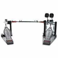 DW DWCP9002PC Педаль для бас-барабана двойная с регулируемой геометрией эксцентрика, на двойной цепи