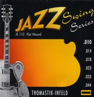 JS110 Jazz Swing Комплект струн для акустической гитары, Еxtra Light, сталь/никель, 10-44, Thomastik