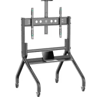 Onkron TS2080-B - Стойка для дисплея с кронштейном 60"-120", мобильная, чёрная