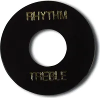 GIBSON Toggle Switch Washer Black, White Imprint панель для переключателя, цвет черный
