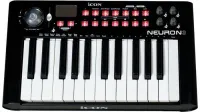 Neuron 3 Black MIDI-клавиатура USB фортепианного типа, 25 клавиш, 4 программируемые кнопки, программируемый фейдер, размеры 430х244х56 мм, вес 3 кг