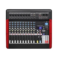 BG T102-FX Пульт микшерный, 8 моно, 2 стерео, USB/SD MP3 плеер, процессор эффектов, 7 полосный эквалайзер, Bluetooth