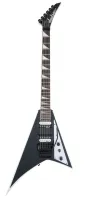JACKSON JS32 RR, AH FB - BLACK W/WHITE BEVELS электрогитара, цвет черный с белыми гранями