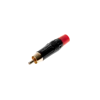 AVCLINK CPR-R Кабельный разъем RCA, Папа, Красный, Позолоченные контакты