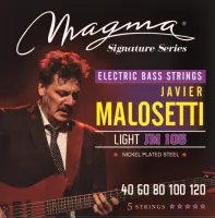 Magma Strings JM105 - Струны для 5-струнной бас-гитары Low B Javier Malosetti 40-120, Серия: Signature, Калибр: 40-60-80-100-120, Обмотка: никелирован