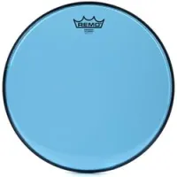 Remo be-0313-ct-bu  13" emperor colortone, пластик для барабана прозрачный, двойной, синий