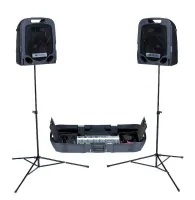 Peavey Escort 3000 Система звукоусиления портативная 300Вт, 7 каналов, BT, USB MP3 playback, процессор DSP, подавитель обратной связи, 2 х10" 2х полосых  кабинета