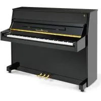 SCHULZE POLLMANN S 110AS Black Gloss (Genio® Premium Silencer) Пианино акустическое черное полированное со встроенной сайлент-системой Genio Premium высота 110 см