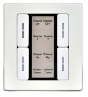 Cypress CDPW-K3EUK-W- Панель управления с 8 кнопками (128 команд), Ethernet 100/1000BaseT (RJ45), исполнение для Европы, белая