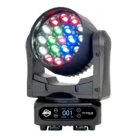 ADJ Vizi Wash Z19 полноповоротная голова  с зумом 10 - 60 градусов и 19 светодиодов  20W (RGBW / 4-в-1). Матрица  5 зон