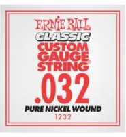 Ernie Ball 1232 струна для электро и акустических гитар. Никель, калибр .032
