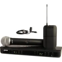 Shure BLX1288E/ CVL M17  Двухканальная радиосистема с ручным передатчиком PG58 и петличным микрофоном