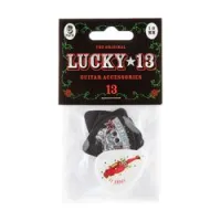 Dunlop l13bp100 lucky 13 6pack  медиаторы, толщина 1 мм, 6 рисунков, 6 шт.