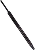 Guitar strap Magma MH01 - Двухслойный ремень для гитары из кожи черного цвета с никелированными заклепками