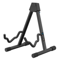 ROXTONE PGS110 Black Высококачественная подставка под акустическую или электрогитары, без держателя грифа. Высота: 41,5 см., Ширина 32,5 см. Глубина: 28,5 см., Цвет: матовый черный. Вес: 1,3кг.,  Специальное мягкое резиновое покрытие защищает инструмент. 