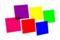 Набор пленочных светофильтров  для PAR 64 (6 л. 25см х 25 см)Син., Фиол., Жёлт., Красн., Зел., Малин