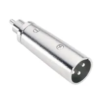 Adam hall 7867 - адаптер xlr (m) -rca mono (m), серебристый