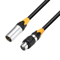 Adam Hall K4 DHM 0020 IP 65  DMX-кабель 5-пиновый XLR(F)-3-пиновый XLR(M) IP65, 0,2м