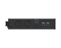 ABL 2M400205- Розеточная станция серии UDM с 2 розетками, 1xUSB-А, 1xUSB-C и 2xRJ45 Cat6A, черная