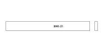 BNK-21W Заготовка нижнего порожка для гитары, кость, 108мм, Hosco