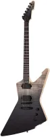SCHECTER E-1 SLS ELITE BFB - 6-струнная электрогитара, серия SLS ELITE, 24 лада, корпус: болотный ясень, гриф: клен со вставками из ореха, накладка: черное дерево, сквозной, звукосниматели: H+H Fishman Fluence, регулировки: громкость (push-pull), тон (pus